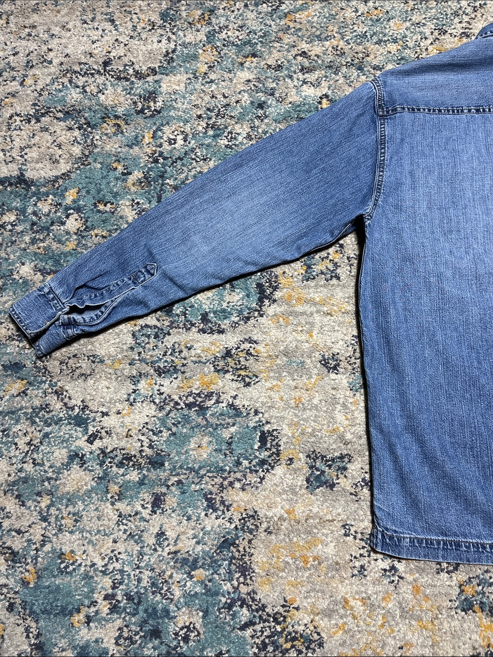 Levi's Red Tab Denim Button-Down Shirt Size S - Picture 10 of 15